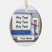 ストアフロント – 女性 セラミックオーナメント (右)