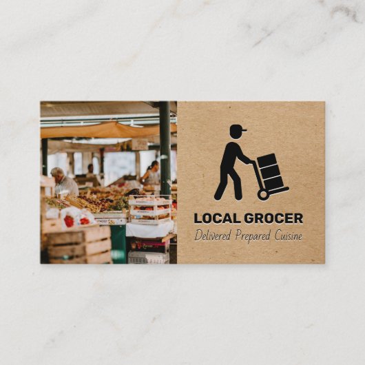 ストアマネージャー |食品配達 |農家市場 名刺 (正面)