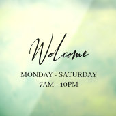 ストアモダンウィンドウのウェルカムウィンドウの固定 ウィンドウサイン (シート3)