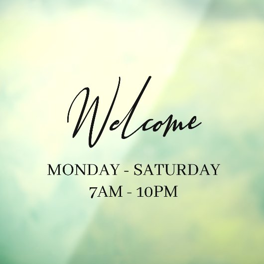 ストアモダンウィンドウのウェルカムウィンドウの固定 ウィンドウサイン (シート3)