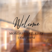 ストアモダンウィンドウのウェルカムウィンドウの固定 ウィンドウサイン (シート2)