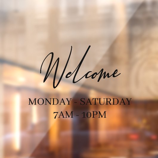 ストアモダンウィンドウのウェルカムウィンドウの固定 ウィンドウサイン (シート2)