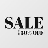 ストアモダンウインドウセール終了 ウィンドウサイン (シート)