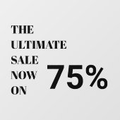 ストアモダンウインドウセール ウィンドウサイン (シート)