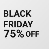 ストアモダンウインドウブラックフライデーセールのウィンドウの固定 ウィンドウサイン (シート)