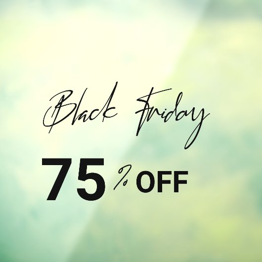 ストアモダンウインドウブラックフライデーセールのウィンドウの固定 ウィンドウサイン (シート3)