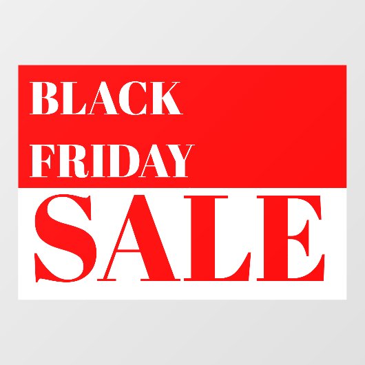 ストアモダンウインドウブラックフライデーセールのウィンドウの固定 ウィンドウサイン (シート)