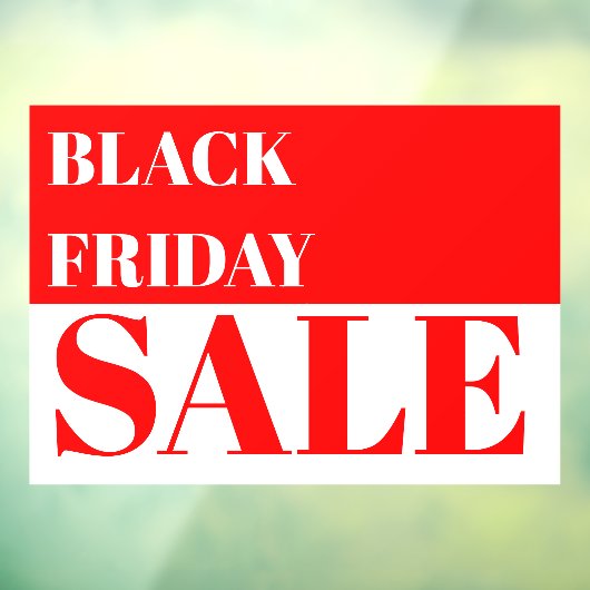 ストアモダンウインドウブラックフライデーセールのウィンドウの固定 ウィンドウサイン (シート3)