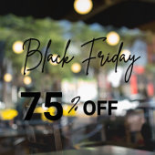 ストアモダンウインドウブラックフライデーセールのウィンドウの固定 ウィンドウサイン