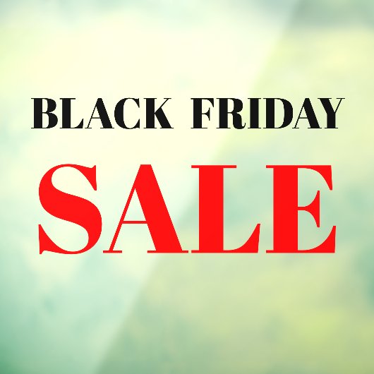 ストアモダンウインドウブラックフライデーセールのウィンドウの固定 ウィンドウサイン (シート3)