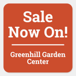 ストア名広場ステッカーで今すぐ販売 スクエアシール