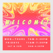 ストア時パーソナライズされた間ウェルカムウィンドウロック ウィンドウサイン (シート)