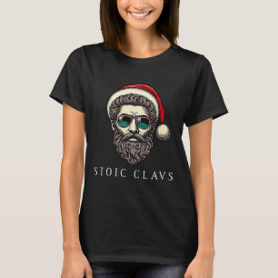 ストア派のサンタクロース ストア哲学 マルクス・アウレリウス おもしろ クリスマス C Tシャツ