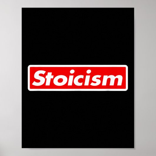 ストア派Tシャツ ストア派ロゴ 哲学Tシャツ ポスター (正面)