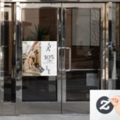 ストア販売QRコードビジネス小売エレガント写真 ウィンドウサイン (オフィスドア)