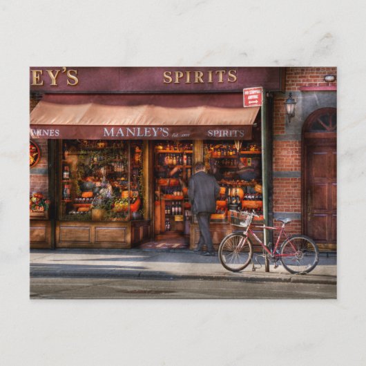 ストア – ワイン – ワインとスピリッツEst 1934 ポストカード (正面)