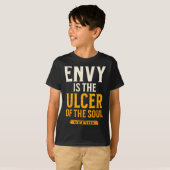 ストイやる気を起こさせるシズム引用文ソクラテスストア哲学 Tシャツ (正面フル)