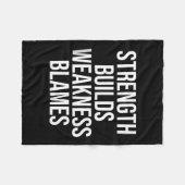 ストイやる気を起こさせるム親和型タンクTのことわざ フリースブランケット (正面(横))