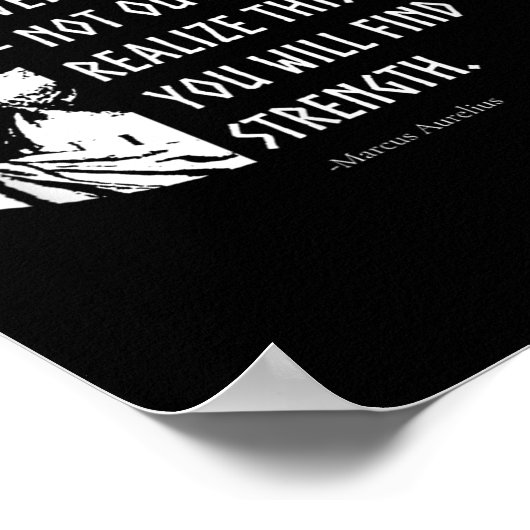 ストイシズムのストイック哲学引用文マーカス・アウレリウス ポスター (角)