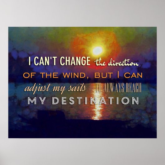 ストイシズム引用文ポスター感動的 ポスター (正面)