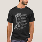 ストイシズムMarcus Aurelius Stoic Philosophy引用文Ha Tシャツ (正面)