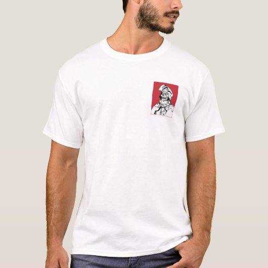 ストイックなスケルトンナイト - 耐久性 Tシャツ (正面)