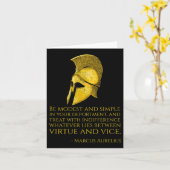 ストイックギリシャ哲学引用文- Marcus Aurelius - S カード (黄色い花)