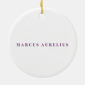 ストイックマルカスアウレリウス蜂の巣箱オーナメントに悪い セラミックオーナメント (裏面)