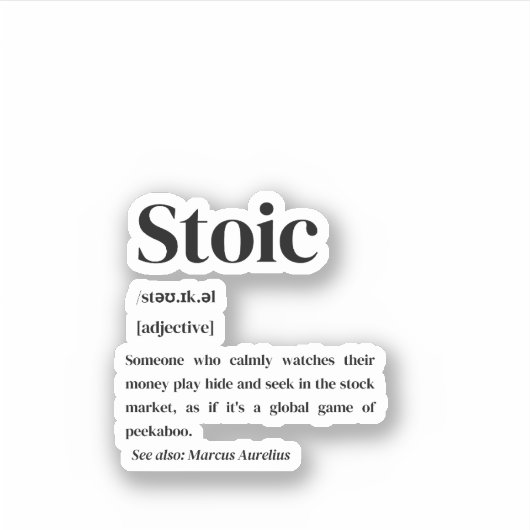 ストイック取引定義 シール (正面)