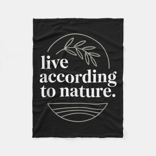 ストイック哲学引用文スやる気を起こさせるティシズム善王 フリースブランケット (正面)