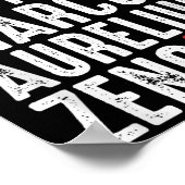 ストイック哲学者の哲学のための知恵引用文 ポスター (角)