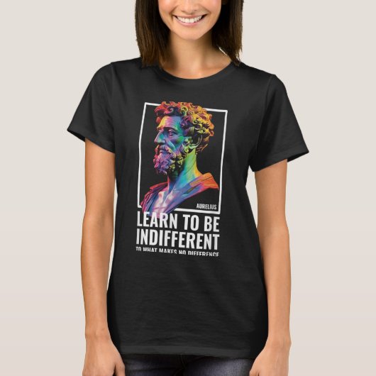 ストイック哲学者マーカス・アウレリウス・フィロソフ Tシャツ (正面)