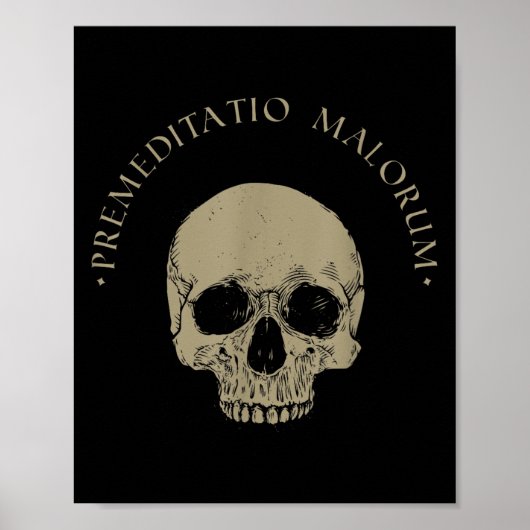 ストイック哲学Premeditation Malorumスカルストイチ ポスター (正面)