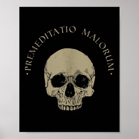 ストイック哲学Premeditation Malorumスカルストイチ ポスター (正面)