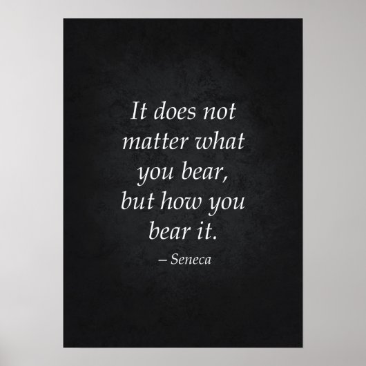 ストイック引用文やる気を起こさせる – ポスター (正面)