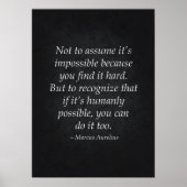 ストイック引用文やる気を起こさせる – ポスター (正面)