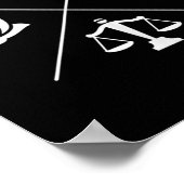 ストイック美徳ウィズダム節制ジャスティス勇気St ポスター (角)