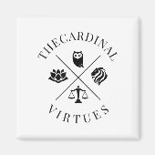 ストイック美徳ウィズダム節制ジャスティス勇気St マグネット (正面)