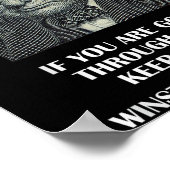 ストイ感動的ック引用文バイウィンストンチャーチル ポスター (角)