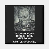 ストイ感動的ック引用文バイウィンストンチャーチル マグネット (正面)