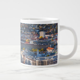 ストゥットガルトの高架都市景観 ジャンボコーヒーマグカップ