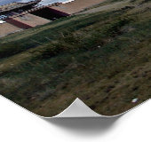 ストゥーパの壁でモンゴルのエルディーン瑞修道院 ポスター (角)