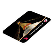 ストゥーパブダナート、カトマンズ夜 – ネパール マグネット (左側)