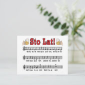 ストゥ ラット！ビールジョッキの歌 ポストカード (スタンド正面)