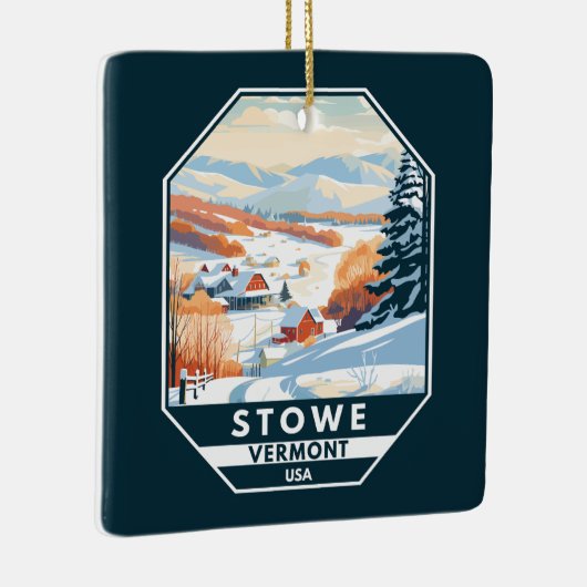 ストウエバーモントウィンターヴィンテージ セラミックオーナメント (右)