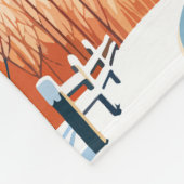 ストウエバーモントウィンターヴィンテージ フリースブランケット (角)