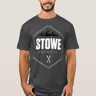 ストウエバーモントグラフィックヴィンテージスキー Tシャツ