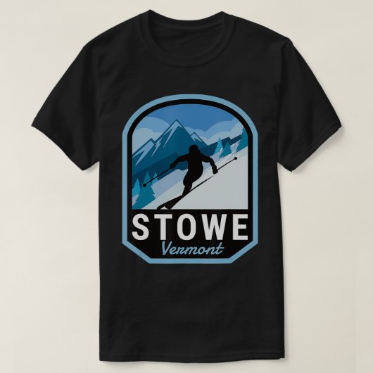 ストウエバーモントスキーマウンテン Tシャツ (デザイン正面)