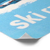 ストウエバーモントヴィンテージスキーポスター ポスター (角)