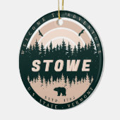 ストウエバーモントヴィンテージパインツリー自然 セラミックオーナメント (左)